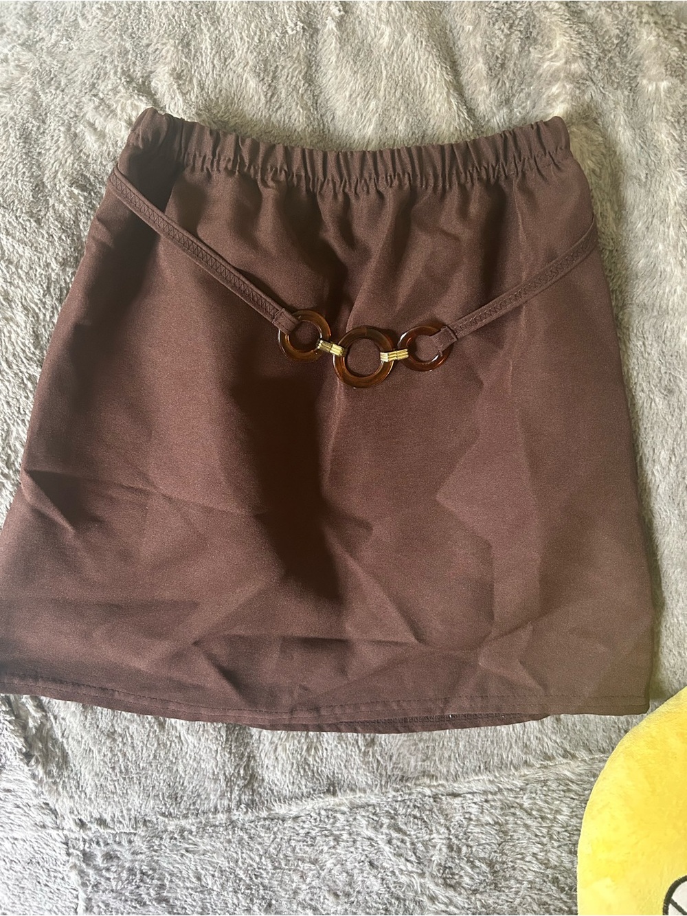 Vintage 70s Brown Mini-Skirt